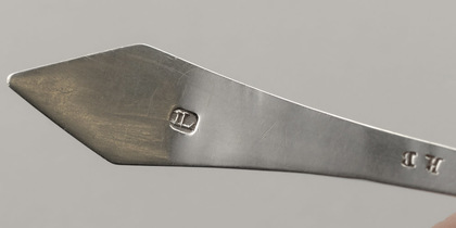 Cape Silver Lemoen Lepel and Konfyt Fork (Orange Spoon & Preserve Fork) - Pair, Jan Lotter